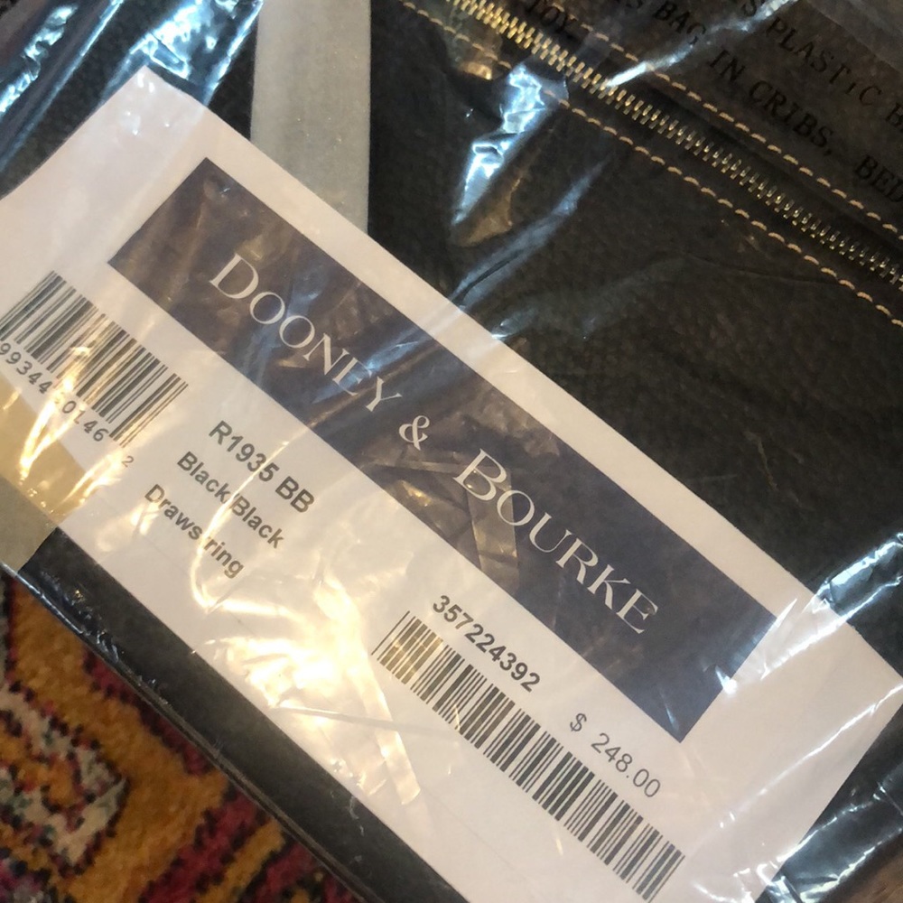 Dooney & Bourke Pebble Grain black leather bag
